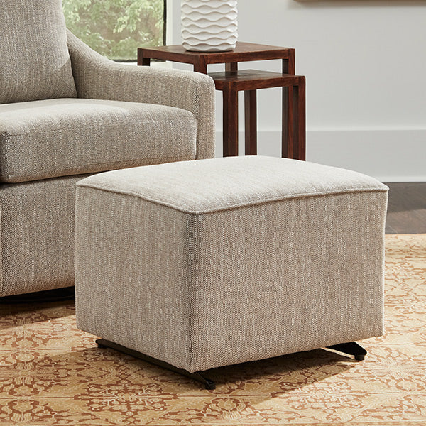 Best Chair Gliding Ottoman - With Piping