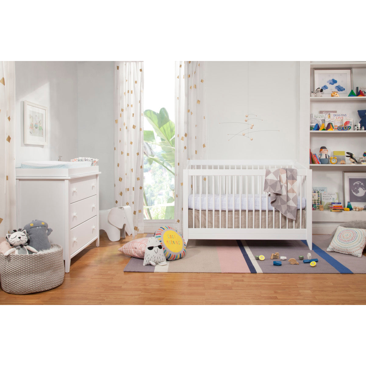 Babyletto Sprout 4-in-1 Convertible Crib with Toddler Bed Conversion Kit