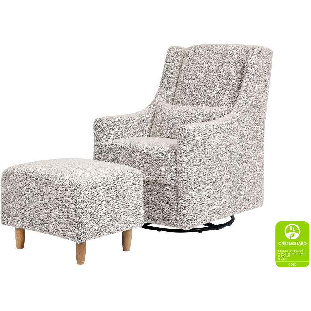 Babyletto Toco Swivel Glider + Stationary Ottoman