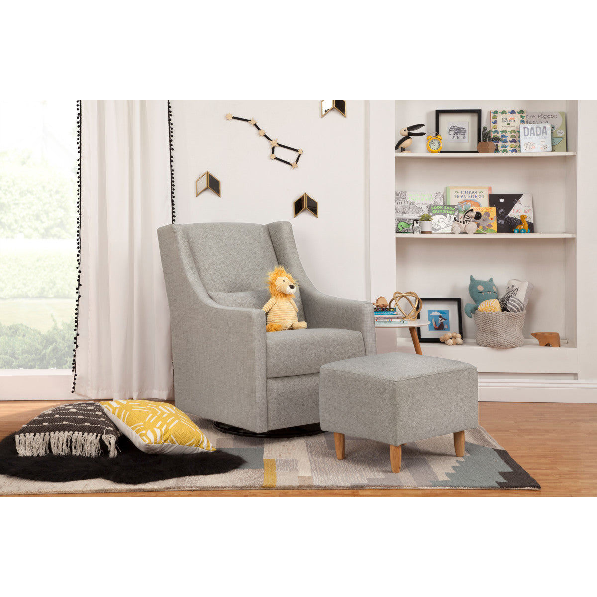 Babyletto Toco Swivel Glider + Stationary Ottoman