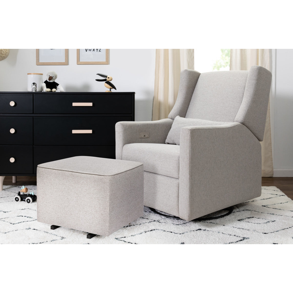 Babyletto Kiwi Electronic Recliner and Swivel Glider with USB Port