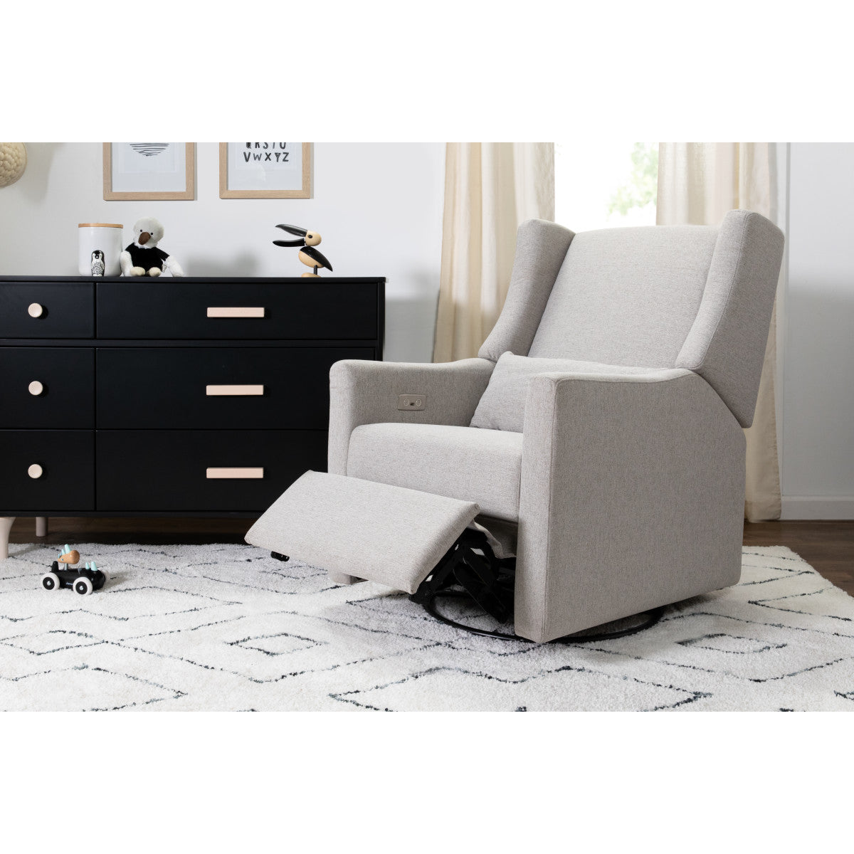 Babyletto Kiwi Electronic Recliner and Swivel Glider with USB Port