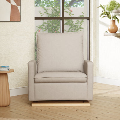 Babyletto Cali Pillowback Chair and a Half Glider | Water Repellent & Stain Resistant