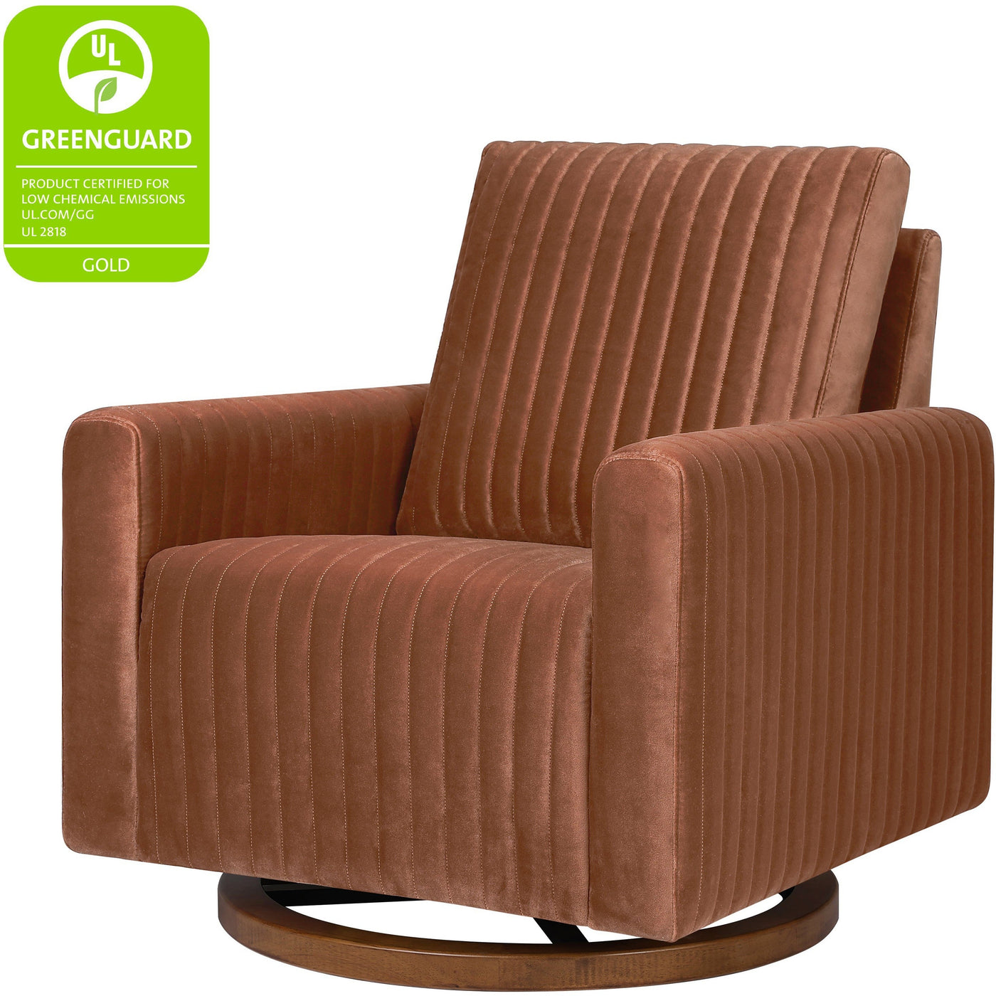 Babyletto Poe Channeled Swivel Glider