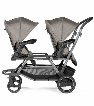 Peg Perego Duette Piroet Double Stroller - City Grey