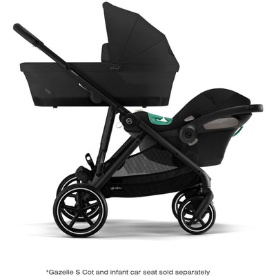 Cybex Gazelle S 2 Stroller | Black Frame | Moon Black Seat | EXCLUSIVE!