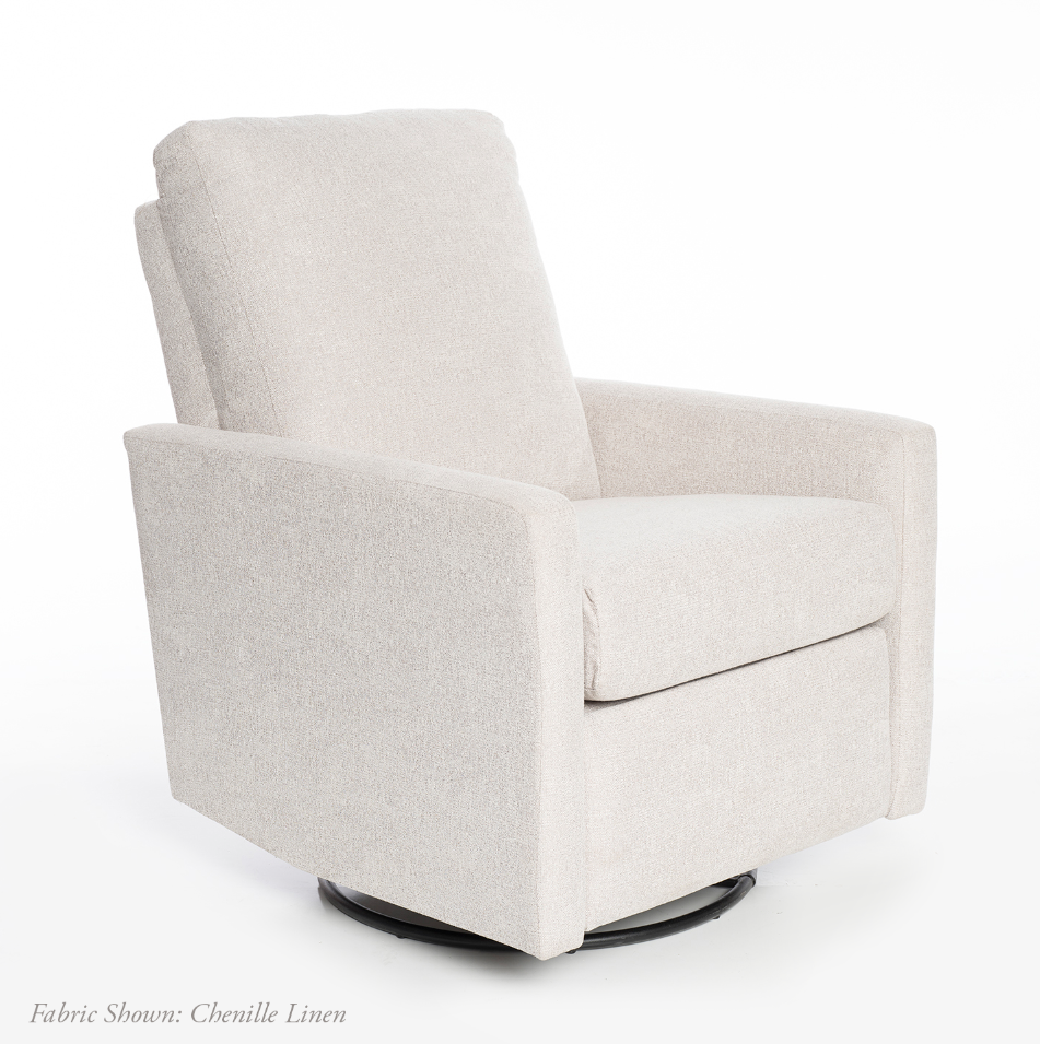 Oilo Drew Recliner + Swivel Nursery Glider