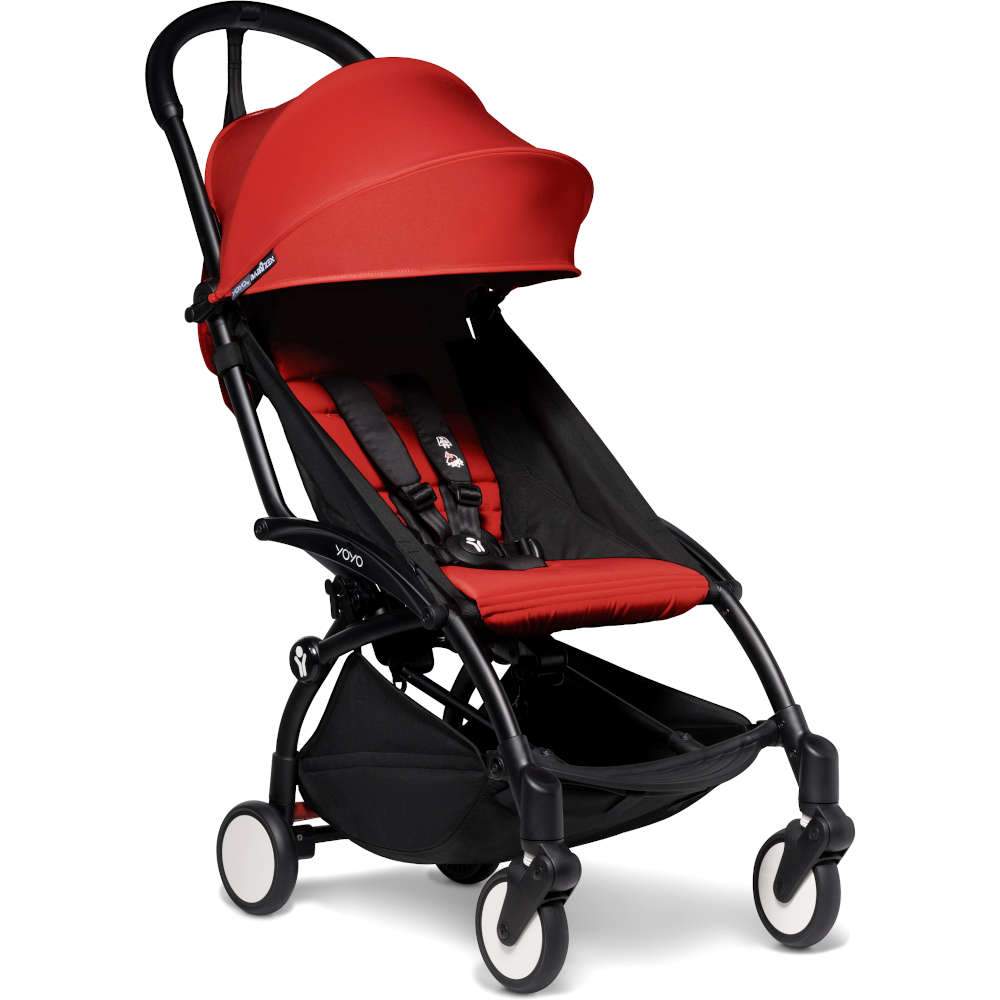 Babyzen Strollers Red Babyzen Yoyo2 6+ Stroller Complete (Black Frame)