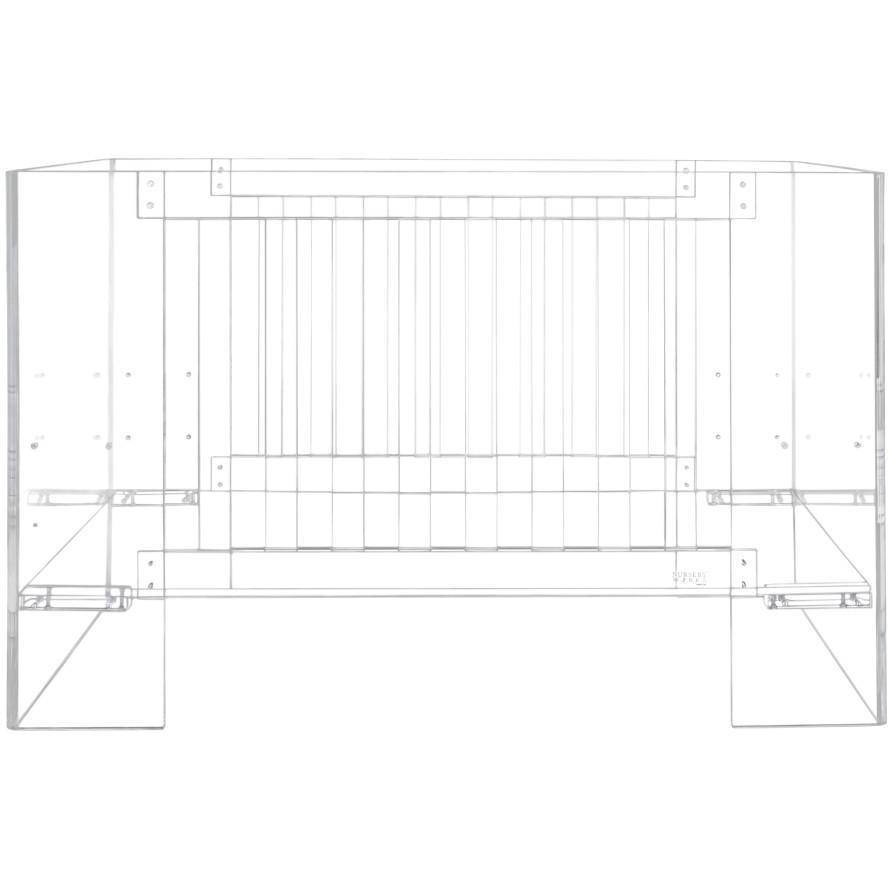 Nursery Works Cribs Nursery Works Vetro Crib Clear Acrylic