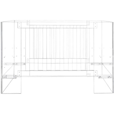 Nursery Works Cribs Nursery Works Vetro Crib Clear Acrylic