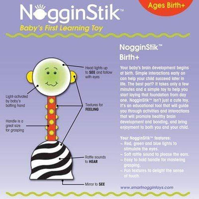 SmartNoggin Toys 0+ NogginStik Light-Up Rattle