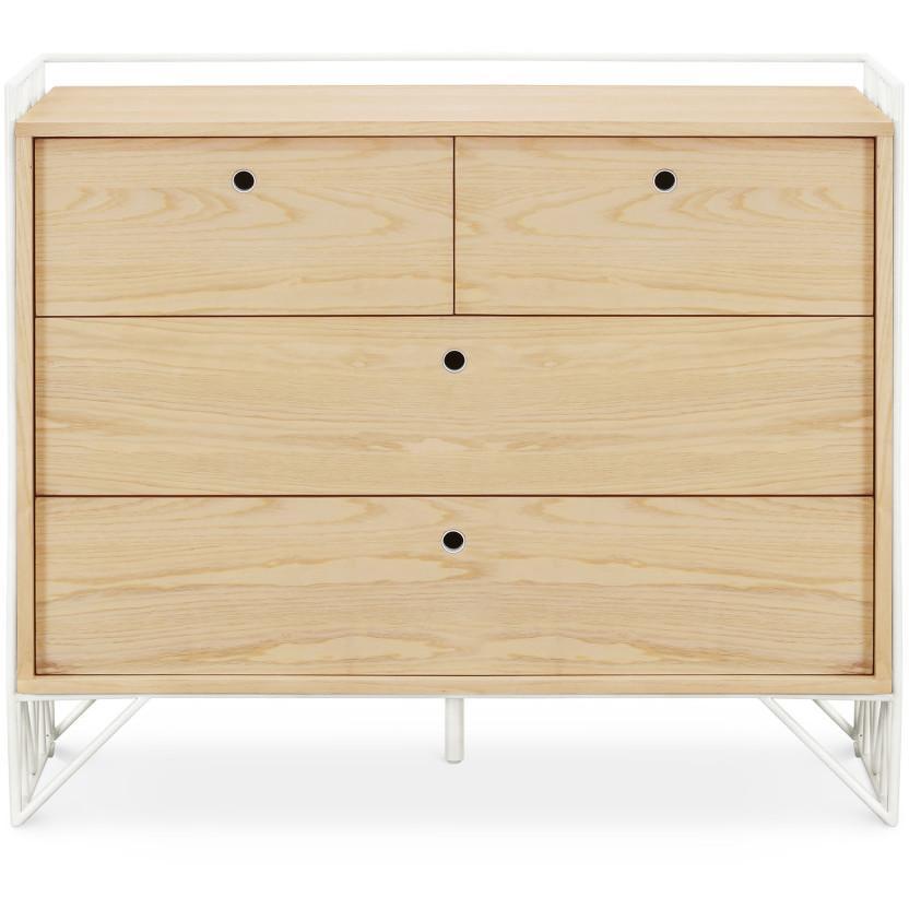 Ubabub Dressers Warm White / Natural Ubabub Mod 4-Drawer Dresser